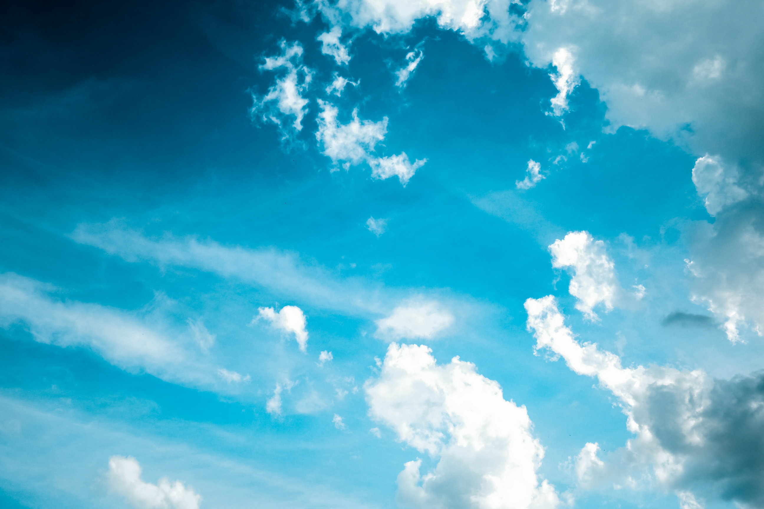 White Clouds on Blue Sky